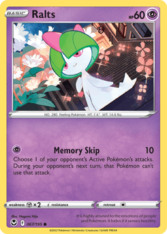 2022 Silver Tempest Ralts #67