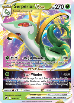 Serperior VSTAR Silver Tempest card
