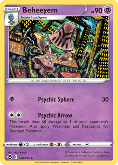 Beheeyem Silver Tempest card