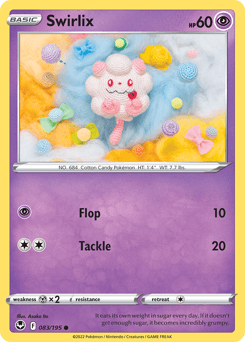 Swirlix Silver Tempest card