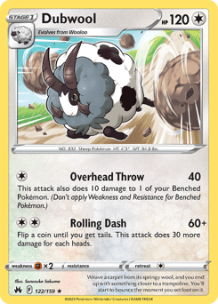 Dubwool Crown Zenith card