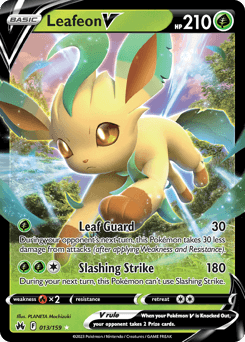 Leafeon V Crown Zenith card