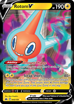 Rotom V Crown Zenith card