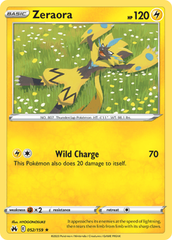 Zeraora Crown Zenith card