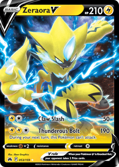 Zeraora V Crown Zenith card