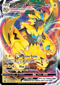 Zeraora VMAX Crown Zenith card