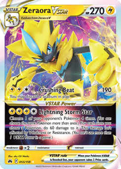 Zeraora VSTAR Crown Zenith card