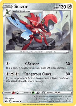 2023 Crown Zenith Scizor #86