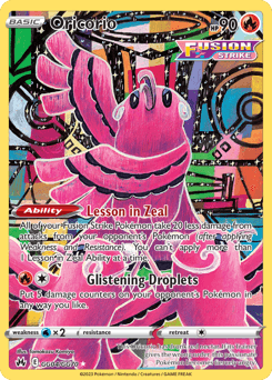 Oricorio Crown Zenith Galarian Gallery card