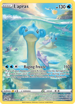 Lapras Crown Zenith Galarian Gallery card