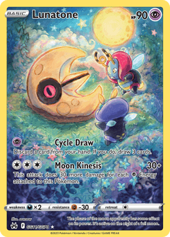 Lunatone Crown Zenith Galarian Gallery card