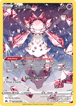Diancie Crown Zenith Galarian Gallery card