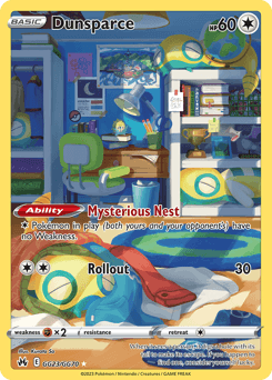 Dunsparce Crown Zenith Galarian Gallery card
