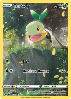 Turtwig Crown Zenith Galarian Gallery card