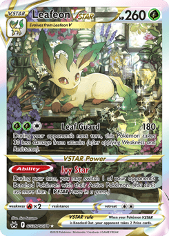 Leafeon VSTAR Crown Zenith Galarian Gallery card
