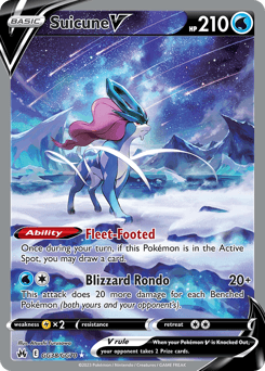 Suicune V Crown Zenith Galarian Gallery card