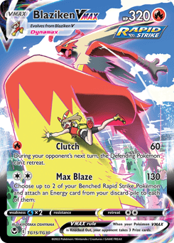 Blaziken VMAX Silver Tempest Trainer Gallery card