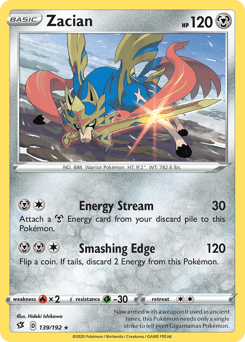 Zacian Rebel Clash card