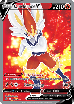 Cinderace V Rebel Clash card
