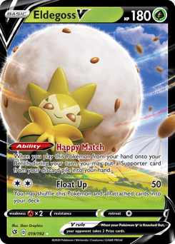 Eldegoss V Rebel Clash card