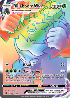 Rillaboom VMAX Rebel Clash card