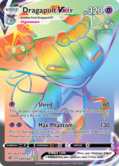 Dragapult VMAX Rebel Clash card