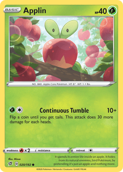 Applin Rebel Clash card