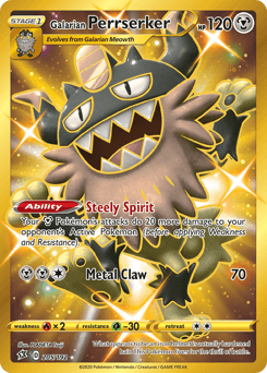 Galarian Perrserker Rebel Clash card