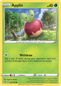 Applin Rebel Clash card