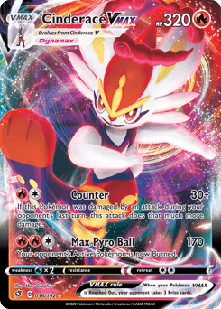 Cinderace VMAX Rebel Clash card