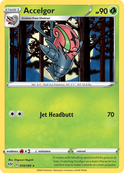 Accelgor Darkness Ablaze card