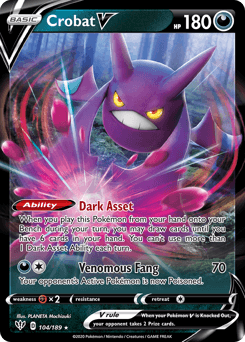 2020 Darkness Ablaze Crobat V #104