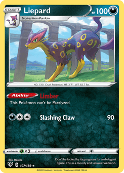 2020 Darkness Ablaze Liepard #107