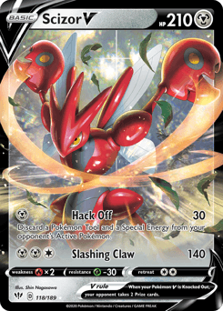 2020 Darkness Ablaze Scizor V #118