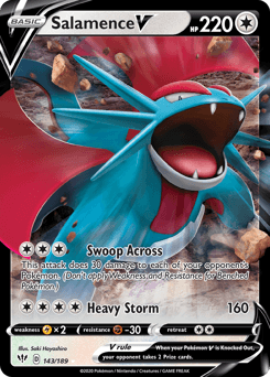 2020 Darkness Ablaze Salamence V #143