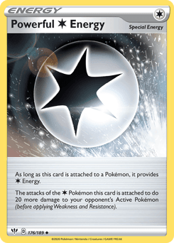 2020 Darkness Ablaze Powerful Colorless Energy #176