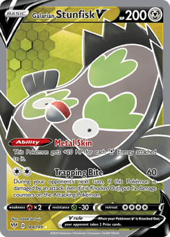 2020 Darkness Ablaze Galarian Stunfisk V #184