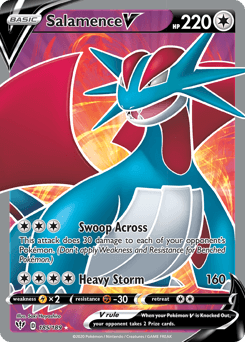 2020 Darkness Ablaze Salamence V #185
