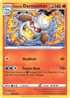 2020 Darkness Ablaze Galarian Darmanitan #28