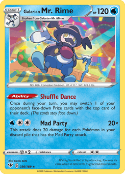 2020 Darkness Ablaze Galarian Mr. Rime #36