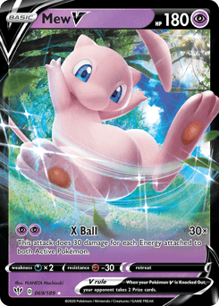 Mew V Darkness Ablaze card