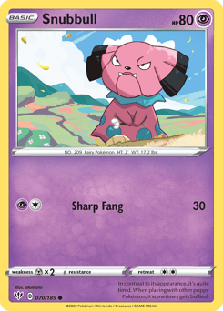 2020 Darkness Ablaze Snubbull #70