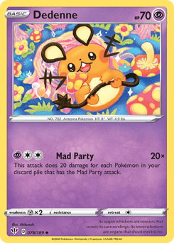 2020 Darkness Ablaze Dedenne #78