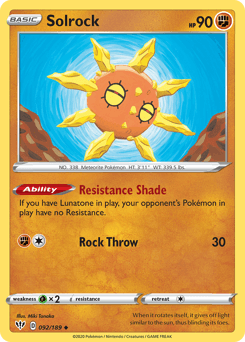 2020 Darkness Ablaze Solrock #92