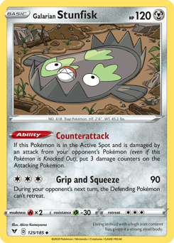 Galarian Stunfisk Vivid Voltage card