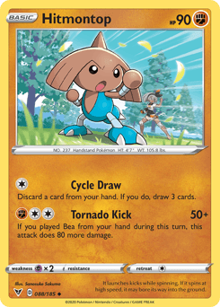 2020 Vivid Voltage Hitmontop #88