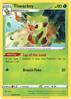 Thwackey Shining Fates card
