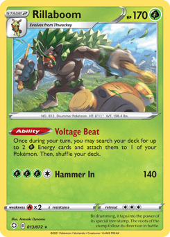 Rillaboom Shining Fates card