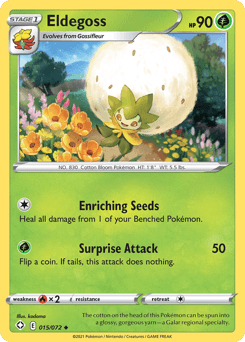 Eldegoss Shining Fates card