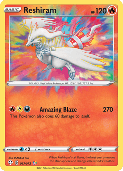 2021 Shining Fates Reshiram #17